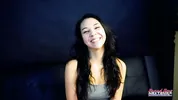 Sabrina Slim Petite Brunette Inked Messy Throat Ass Lick!
