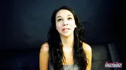 Sabrina Slim Petite Brunette Inked Messy Throat Ass Lick!