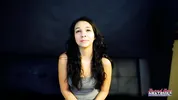Sabrina Slim Petite Brunette Inked Messy Throat Ass Lick!