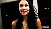 Sabrina Slim Petite Brunette Inked Messy Throat Ass Lick!