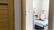 Caught by stepsister: She was Watching Me through the door the whole time