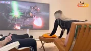 My stepsister lost a bet to me. Don't watch until the end.