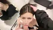 I dragged a stranger into the locker room to get a load of cum