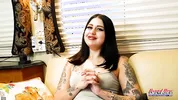 Maliboo Petite Inked Coed Brunette Sloppy Rimjob Passionate!