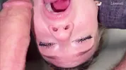 My classmate took it all the way down and got cum in her throat