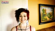 Slim Brunette Coed Marcie Tattoo Solo Toys Masturbation!
