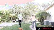 DEVILS FILM - Sexy Nudist Babe Selina Bentz Gets Fucked By Her Architect In Her Backyard