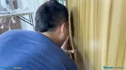 Suegra joven llega justo en la momento indicado y es mojada.