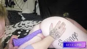 RevealMe || CURVY BBW BIG DILDO RIDE AND INTENSE ANAL PLAY