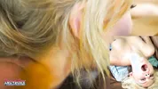 Bailey Voluptuous Inked And Olyssia Tiny Blonde Petite!