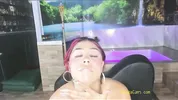 Sexy Redhead Latina’s Throat vs. Two Hard Cocks on BongaCams