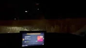 Sweet blonde on the highway. Sex in car
