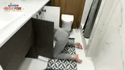 "Hey, Help Your Stepmom!" - Hot Milf Housewife In Tight Leggings with big ass Stuck In the Washer