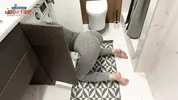"Hey, Help Your Stepmom!" - Hot Milf Housewife In Tight Leggings with big ass Stuck In the Washer