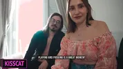 S3E8: Step son fuck step mom with her new husband in share bed till cum in pussy and mouth
