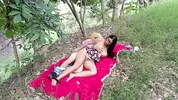 Old farmer fucks his beautiful busty stepdaughter in the field