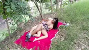 Old farmer fucks his beautiful busty stepdaughter in the field