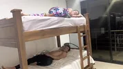 Playing with my young stepbrother, he loves to suck his stepsister's tits and I suck his cock.