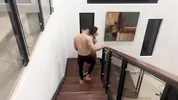 Playing with my young stepbrother, he loves to suck his stepsister's tits and I suck his cock.