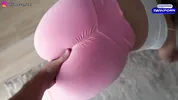 Stepsister in Sexy Leggings Was Doing Yoga, But I Persuaded Her To Have Sex