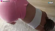 Stepsister in Sexy Leggings Was Doing Yoga, But I Persuaded Her To Have Sex