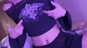 While thrusting her hips up and down, she flicked her nipples at high speed and said, "Ooooooo