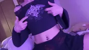 While thrusting her hips up and down, she flicked her nipples at high speed and said, "Ooooooo