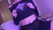 While thrusting her hips up and down, she flicked her nipples at high speed and said, "Ooooooo