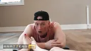 BRAZZERS - Hot Yoga Babes Lily Lou & Lexi Lore Stretch Their Pussies Out With One Lucky Guy