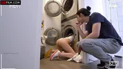 Clumsy Stepsis Needs Stepbro To Fuck Her Free From The Dryer - Julia James