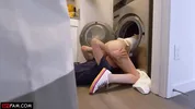Clumsy Stepsis Needs Stepbro To Fuck Her Free From The Dryer - Julia James