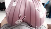 My stepsister pressed herself against my cock in cute pajamas. humping me and she got what she wanted