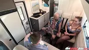 BangVan - Big Titted RV Driver Jennifer Mendez Meets a Real Lamberjack