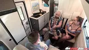 BangVan - Big Titted RV Driver Jennifer Mendez Meets a Real Lamberjack