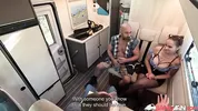 BangVan - Big Titted RV Driver Jennifer Mendez Meets a Real Lamberjack