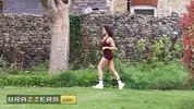 BRAZZERS - Beautiful Jogger Lolo Bellucci Catches A Voyeur And Stops To Ride His Massive Cock
