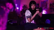 Marica Hase gets turned on while watching a movie