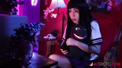 Marica Hase gets turned on while watching a movie