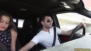DTFSluts - She went for it while I'm driving