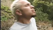 Eve Laurence Is Down On Her Knees Sucking Cock Outdoors, Big Boobs Swinging- Titopia