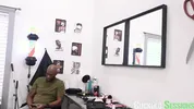 CUCKOLD SESSIONS - Angelina Moon Fucks Huge BBC Stylist In Front Of Cuck
