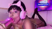 Naughty girl squirting and enjoying masturbation a lot