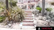 DEVILS FILM - Gorgeous Gal Ritchie Gets Horny While Watching Her Nudist Walked So She Fucks Him