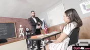 Lola Aiko Gets Her Pussy Filled With Cum In Detention