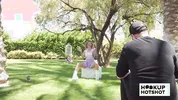 BTS - Petite Jesse Pony Gets Her Tits Out During A Photoshoot!