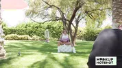 BTS - Petite Jesse Pony Gets Her Tits Out During A Photoshoot!