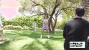 BTS - Petite Jesse Pony Gets Her Tits Out During A Photoshoot!