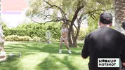 BTS - Petite Jesse Pony Gets Her Tits Out During A Photoshoot!