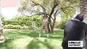 BTS - Petite Jesse Pony Gets Her Tits Out During A Photoshoot!