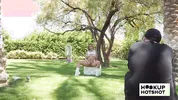 BTS - Petite Jesse Pony Gets Her Tits Out During A Photoshoot!